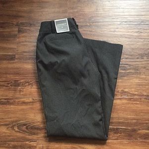 Ann Taylor Black pinstripe dress pants. Size 6